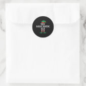 De Sarcastische Elf Funny Kerstmis Ronde Sticker (Tas)