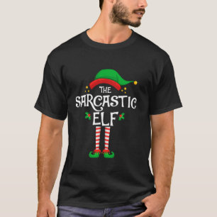 De Sarcastische Elf-kerstgroep voor kerstmis T-shirt