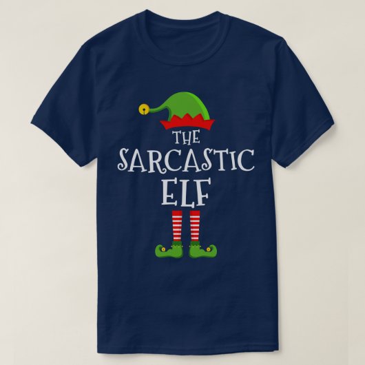 De sarcastische grappige kerst bijpassende familie t-shirt (Design voorkant)