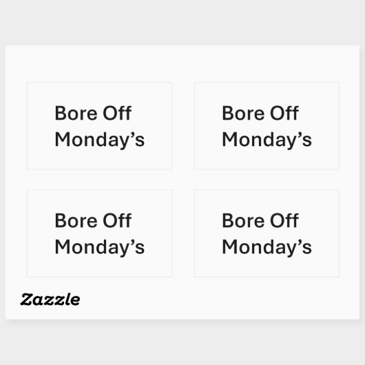 De sarcastische stickers van maandag (Vel)