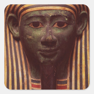 De sarcofaag van Psametik (664-610BC) - detail van Vierkante Sticker