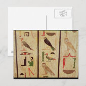 De sarcofaag van Psamtik I (664-610 BC) - gegevens Briefkaart (Voorkant / Achterkant)