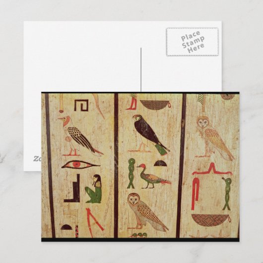 De sarcofaag van Psamtik I (664-610 BC) - gegevens Briefkaart (Voorkant / Achterkant)