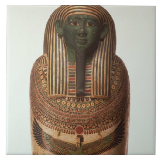 De sarcofaag van Psamtik I (664-610 BC) laat per Tegeltje (Voorkant)