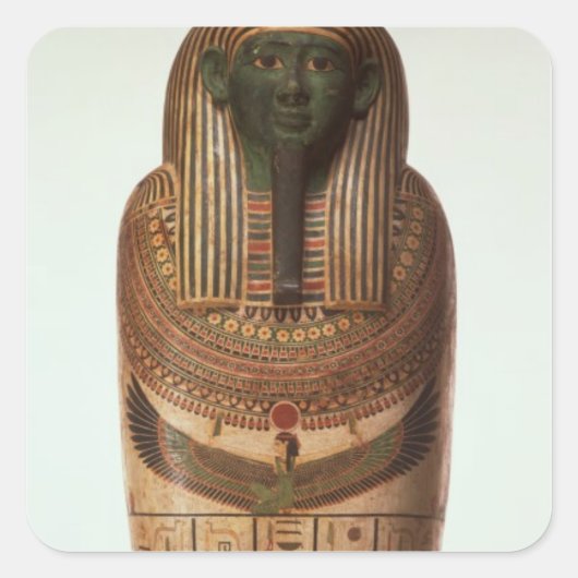 De sarcofaag van Psamtik I (664-610 BC) laat per Vierkante Sticker (Voorkant)