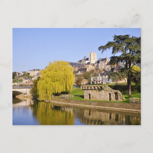 De Sarthe in Le Mans in Frankrijk Briefkaart (Voorkant)