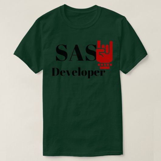 De SAS-ontwikkelaar T-shirt (Design voorkant)