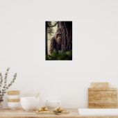 De Sasquatch, Bigfoot, Fantasy Art, Urban Myth Poster (Keuken)