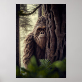 De Sasquatch, Bigfoot, Fantasy Art, Urban Myth Poster