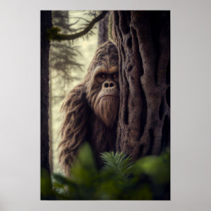 De Sasquatch, Bigfoot, Fantasy Art, Urban Myth Poster