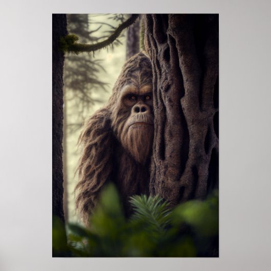 De Sasquatch, Bigfoot, Fantasy Art, Urban Myth Poster (Voorkant)