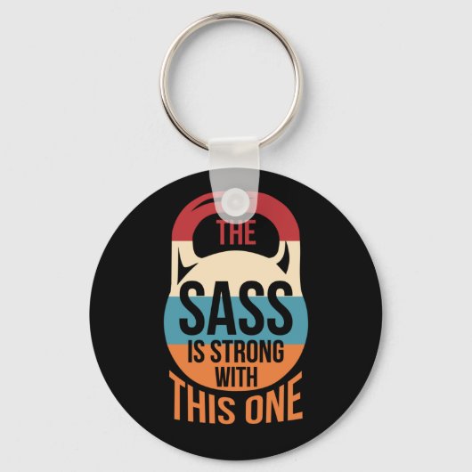 De Sass is sterk met deze ene fitness Sleutelhanger (Voorkant)