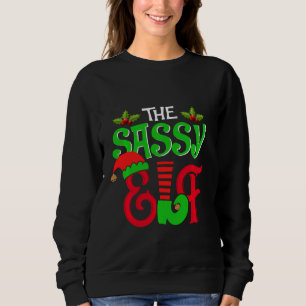 De sassy Elf Family Matching Group kerstfonds Trui