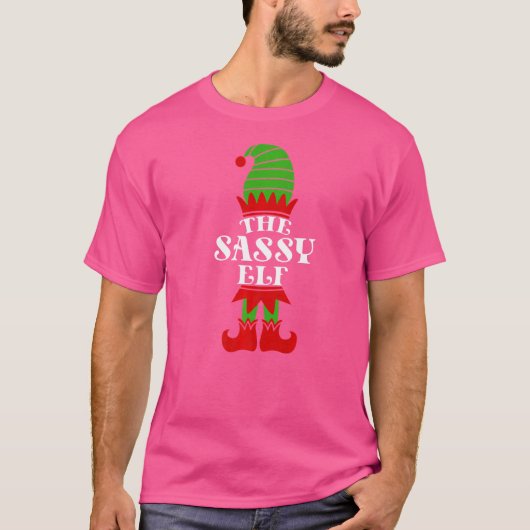 De sassy Elf-kerstman-collega G T-shirt (Voorkant)