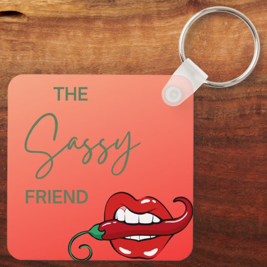 De Sassy Friend Sleutelhanger (Achterkant)