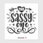 De Sassy One Sticker (Vel)