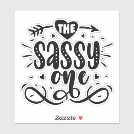 De Sassy One Sticker (Vel)
