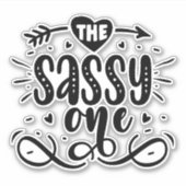 De Sassy One Sticker (Voorkant)