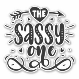De Sassy One Sticker