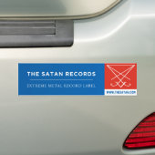 De Satan Records Bumpersticker 1 (Op auto)