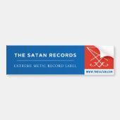 De Satan Records Bumpersticker 1 (Voorkant)