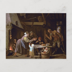 De satelliet en de familie briefkaart