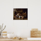 De satelliet en de familie poster (Keuken)