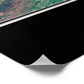 De satellietkaart van het nationale park Cumberlan Poster (Hoek)