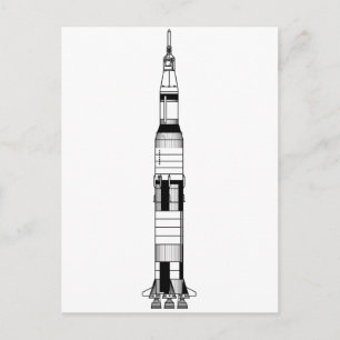 De Saturn V Rocket Briefkaart