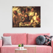 De satyr en de paasantia canvas afdruk (Insitu (Woonkamer))