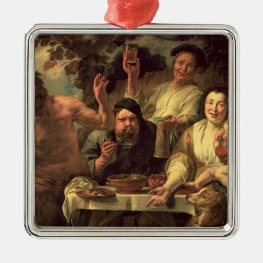 De satyr en de paasantia metalen ornament (Voorkant)