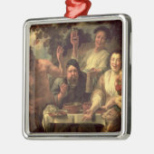 De satyr en de paasantia metalen ornament (Links)