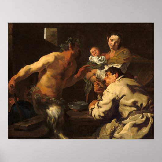 De Satyr - Johann Liss Duitse Fijne Kunst Poster (Voorkant)