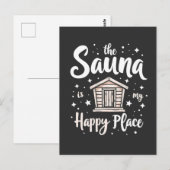 De Sauna is Mijn Geluksplek  Briefkaart (Voorkant / Achterkant)