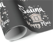 De Sauna is Mijn Geluksplek  Cadeaupapier (Rol Hoek)