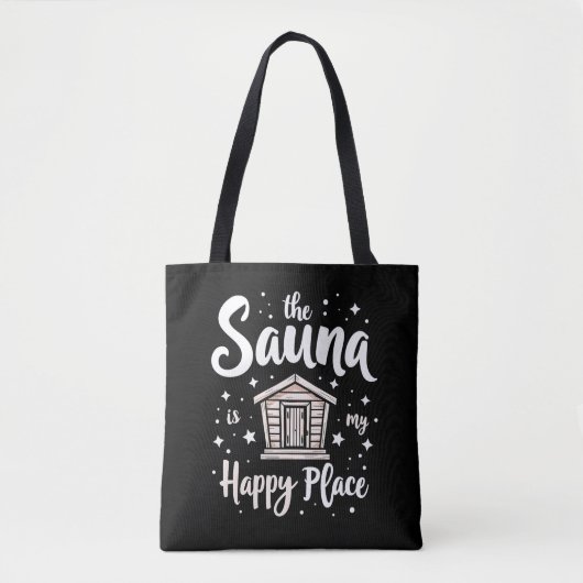 De Sauna is Mijn Geluksplek  Tote Bag (Voorkant)