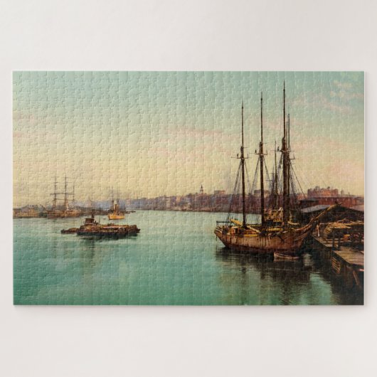 De Savannah River Georgia USA 1900 Legpuzzel (Horizontaal)