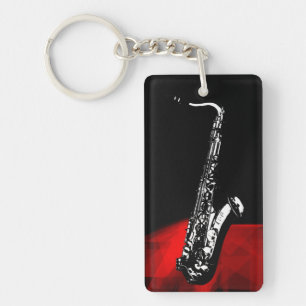 De saxofone sleutelhanger