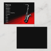 De saxofone visitekaartje (Voorkant / Achterkant)