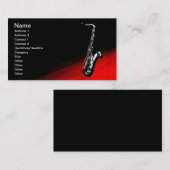 De saxofone visitekaartje (Voorkant / Achterkant)