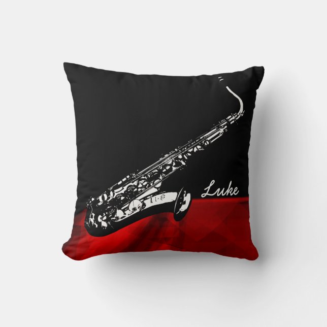 De saxofoon/persoonlijke kussen (Voorkant)