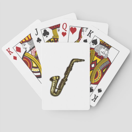 De Saxofoon Speelkaarten (Achterkant)
