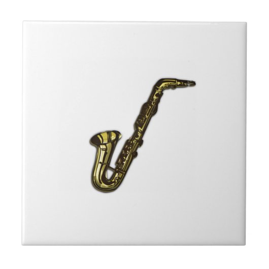 De Saxofoon Tegeltje (Voorkant)