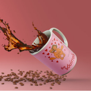 De Sbuirrels Ed en Mary Valentine Koffiemok