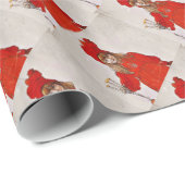 De Scandinavische familie van Carl Larsson kerstmi Cadeaupapier (Rol Hoek)