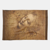 De Scapigliata, Hoofd van een Vrouw van Leonardo d Theedoek (Horizontaal)