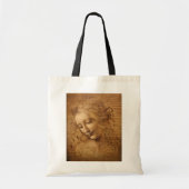 De Scapigliata, Hoofd van een Vrouw van Leonardo d Tote Bag (Voorkant)