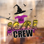 De Scare Crew Paarse ID1002 Raamsticker (Vel 2)