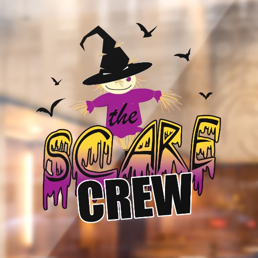 De Scare Crew Paarse ID1002 Raamsticker (Vel 2)