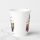 De Scare Crew Welkom Paarse ID1002 Papieren Bekers (Rechts)